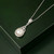 Sterling Silver Pearl Trinity Knot Pendant on a Chain ExclusivelyIrish.com