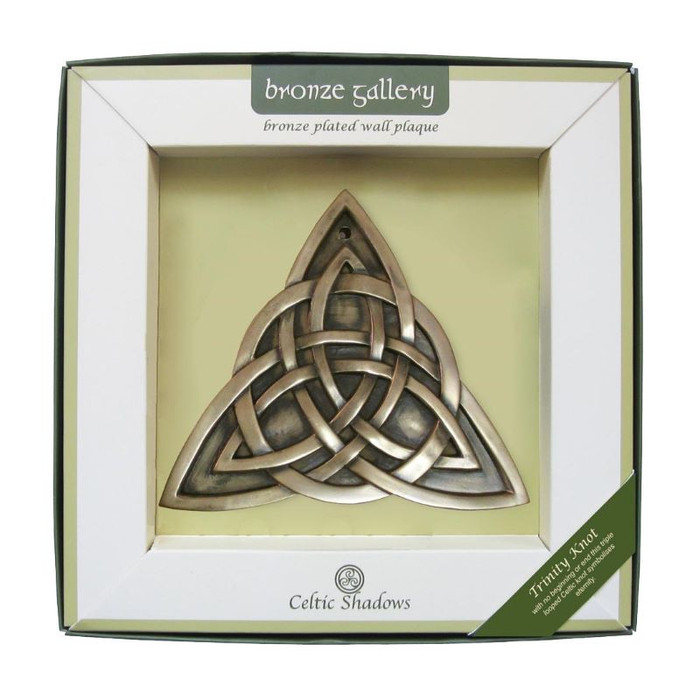 Trinity Knot Bronze Wall Plaque ExclusivelyIrish.com