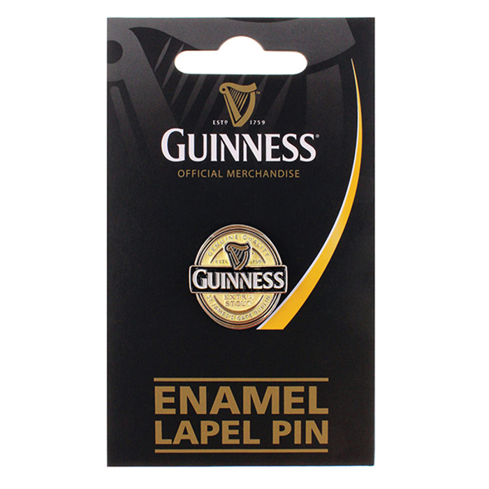 Guinness Label Badge Lapel Pin ExclusivelyIrish.com