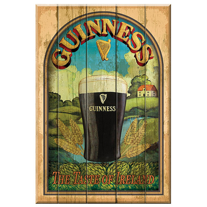 Guinness Nostalgic Wooden Sign- Taste of Ireland ExclusivelyIrish.com