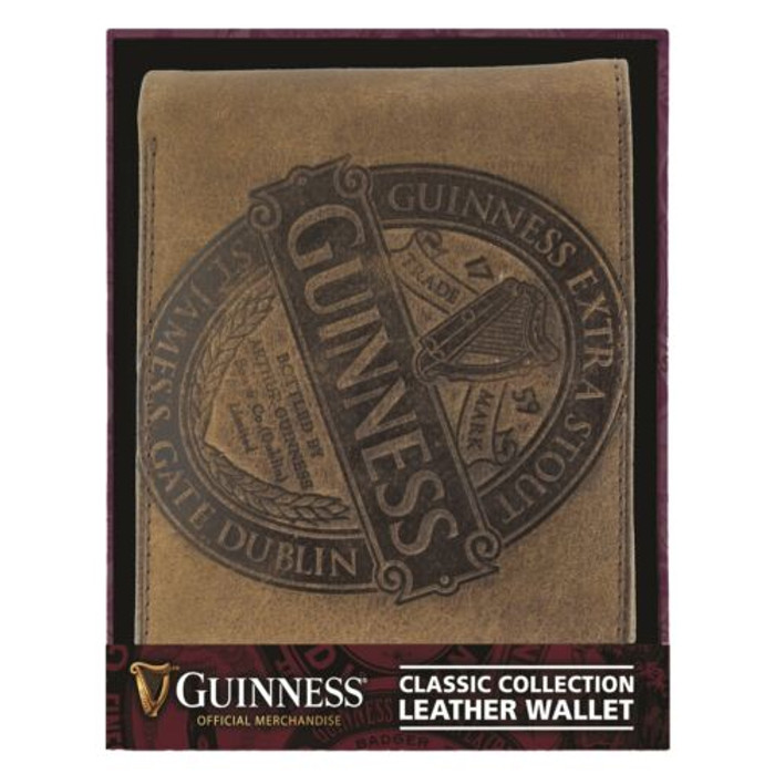 Guinness Ruby Red Collection – Brown Leather Wallet ExclusivelyIrish.com