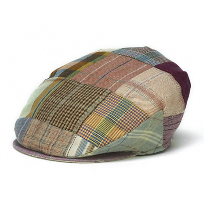 Hanna Hats Irish Tailor Cap with Tweed Patchwork Design ExclusivelyIrish.com