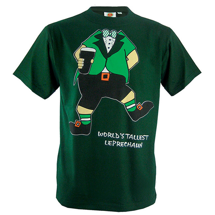 World’s Tallest Leprechaun T-Shirt ExclusivelyIrish.com