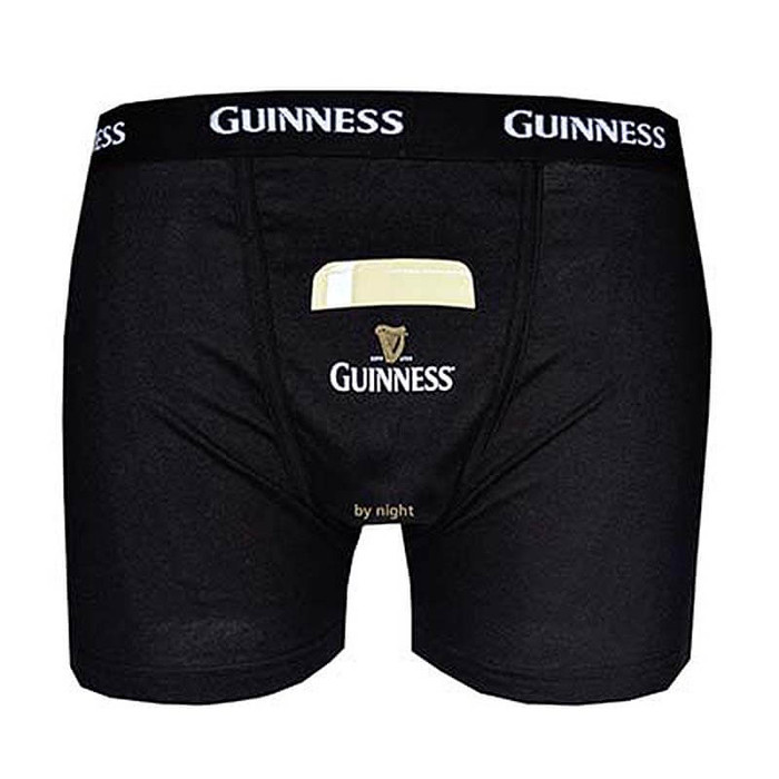 H9096 Black Guinness By Night Big Pint Boxer Studio Front View ExclusivelyIrish.com