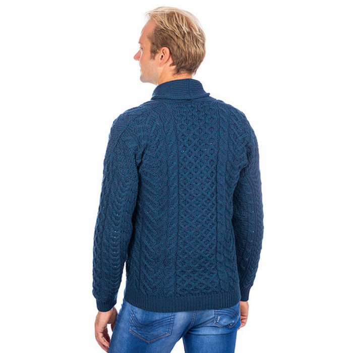 Mens Shawl Collar Cardigan Sweater | ExclusivelyIrish.com