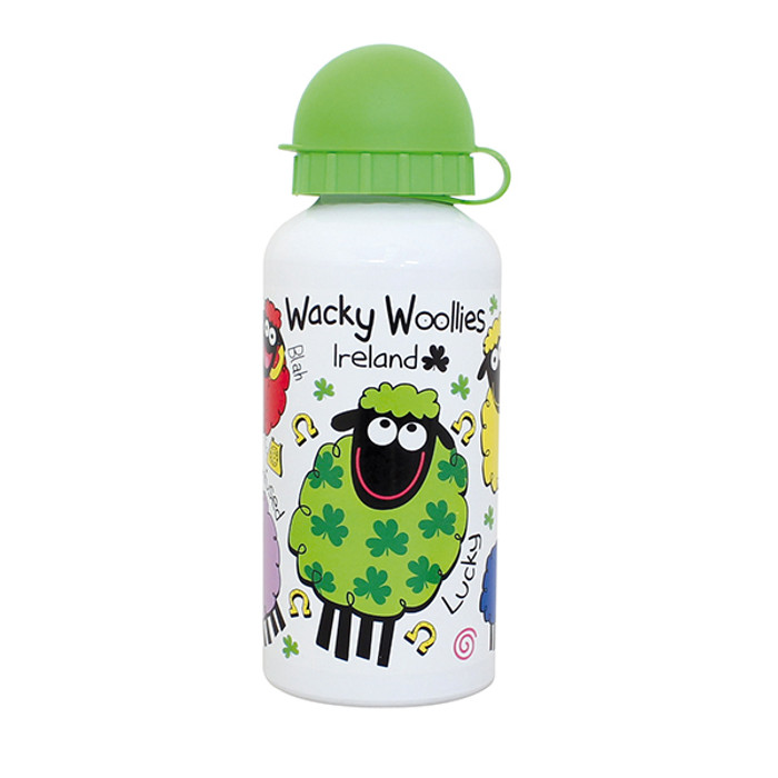 Wacky Woollies Collection Metal Water Bottle With Plastic Lid ExclusivelyIrish.com