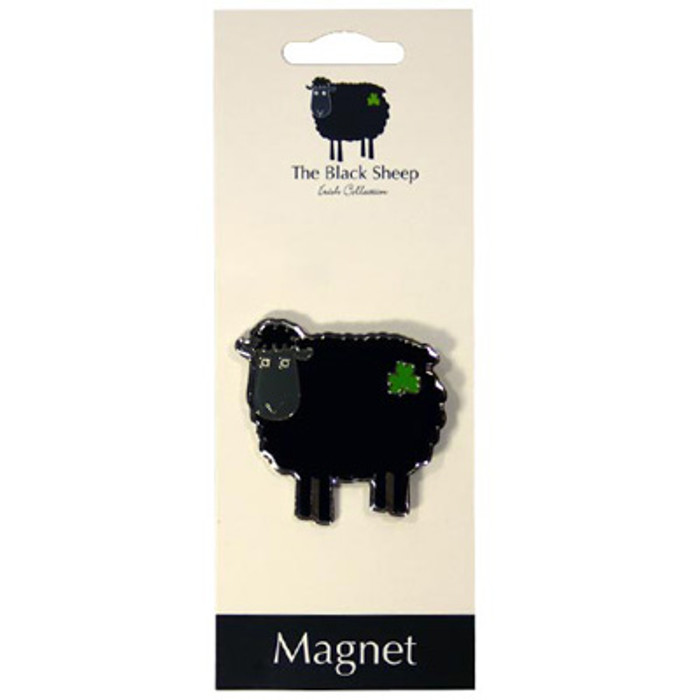 Metal Magnet With Black Sheep ExclusivelyIrish.com