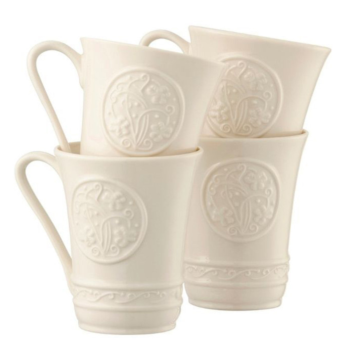 Belleek Classic Irish Craft Mugs (Set of 4) ExclusivelyIrish.com