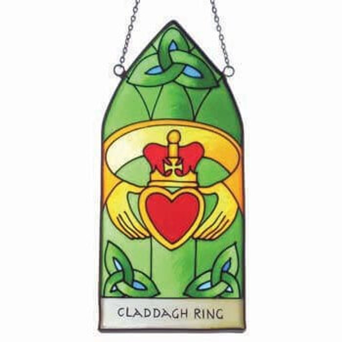 Claddagh Ring Gothic Hanging Panel ExclusivelyIrish.com