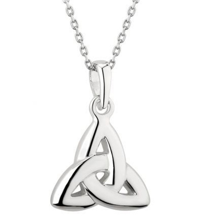 Double Sided Trinity Knot Necklace ExclusivelyIrish.com