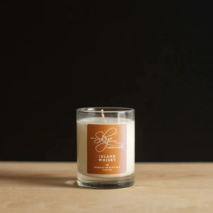 SC-M-IW Mini Soya Wax Vegan Scottish Candle - Island Whisky Scottishwebstore.com