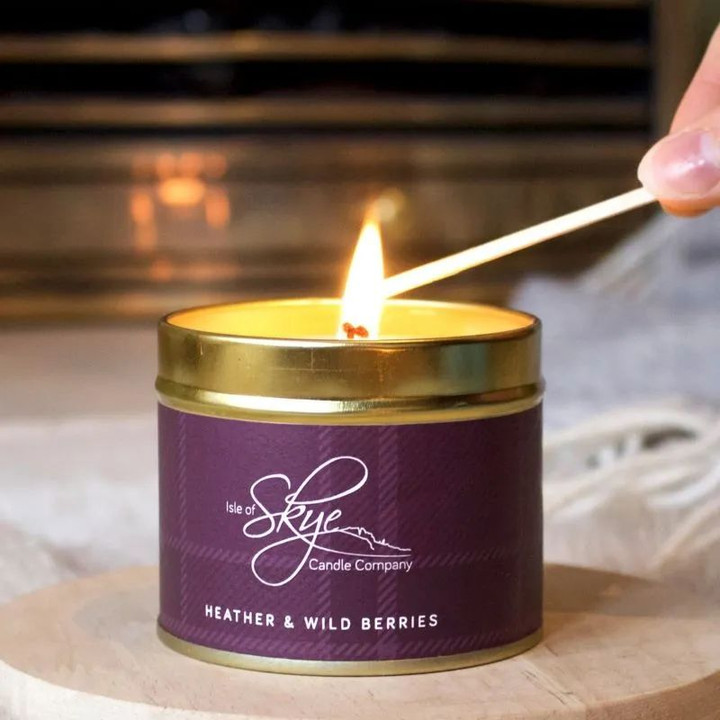 SC-TC-HW Handmade Natural Soy Wax Scotland Candle - Heather & Wild Berries Lifestyle Scottishwebstore.com