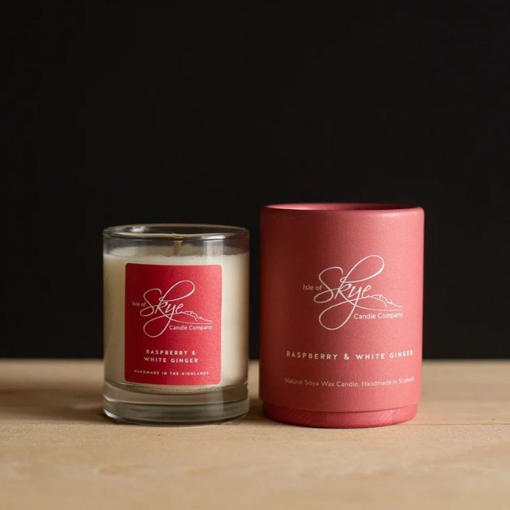 SC-M-RW Mini Soya Wax Vegan Scottish Candle – Raspberry Scottishwebstore.com