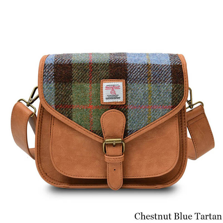 ISL-8320CBLTTL00 Handwoven Islander Harris Tweed Saddle Bag Scottishwebstore.com