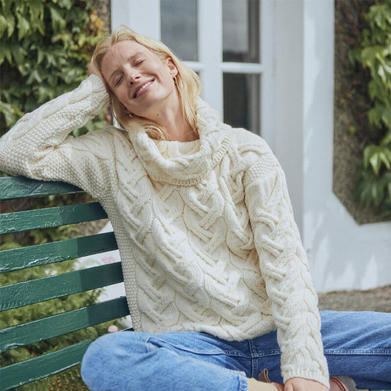Women’s Roll Neck Aran Sweaters