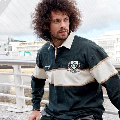 最終値下げ sequel rugby shirt l/s Lサイズ 新品 R3079-Mens-Shamrock-Long-