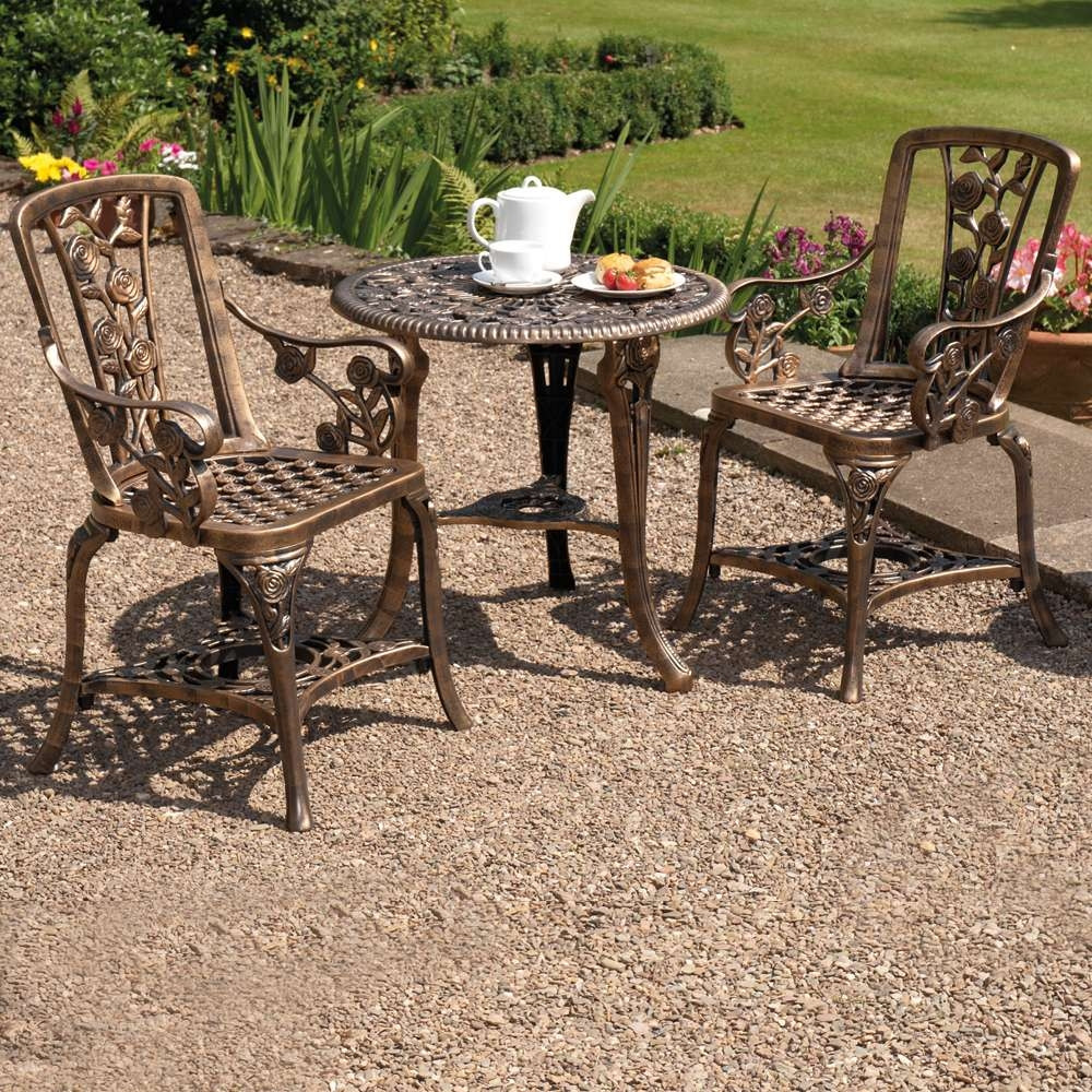 Bistro Set The Range Garden Patio Sets Three-Piece Rose Armchair