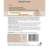 Herb Basil Classico (Organic)