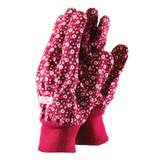 Cotton Grip Red Gloves Medium