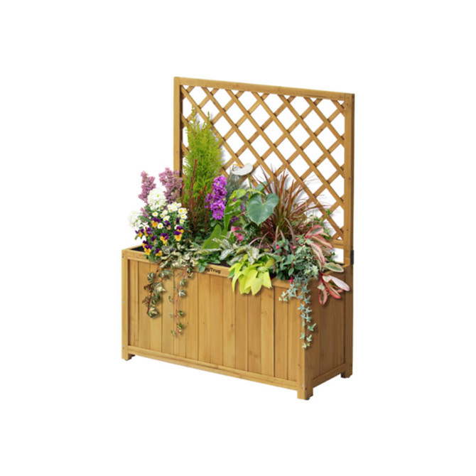 Wooden Trellis Box