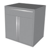 Saber 9-Piece Silver Garage Cabinet Set (9008)