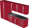 Saber 8-Piece Red Garage Cabinet Set (8003)