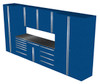 Saber 9-Piece Blue Garage Cabinet Set (9010)