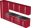 Saber 11-Piece Red Garage Cabinet Set (11005)