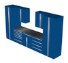 Saber 8-Piece Blue Garage Cabinet Set (8030)