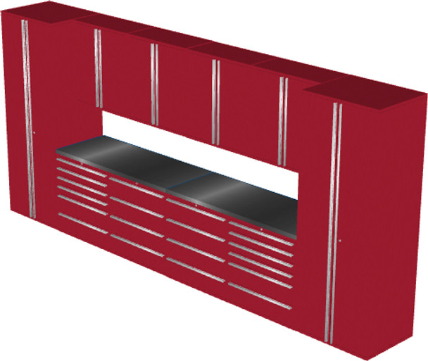 12-Piece Red Garage Cabinet Set (12001)