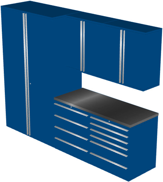 6-Piece Blue Garage Cabinet Set (6010)