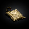 Gold Cancer Zodiac Sign Filigree Pendant Necklace