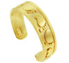 Classy Footprint Yellow Gold Toe Ring