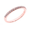Rose Gold Diamond Stackable Wedding Band