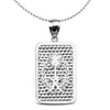 Sterling Silver Saudi Arabia Emblem Engravable Pendant Necklace