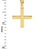 Yellow Gold Greek Cross Pendant Necklace