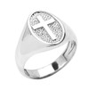 Sterling Silver Christian Religious Cross Unisex Ring