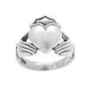 Bold Sterling Silver Large Men's Claddagh Ring