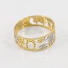 Two-tone Yellow Gold Lucky Ring