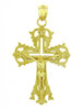 Yellow Gold Crucifix Pendant - The Absolution Crucifix