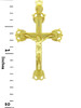 Yellow Gold Crucifix Pendant - The Blessed Crucifix