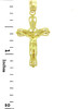 Yellow Gold Crucifix Pendant - The Forgiveness Crucifix