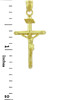 Yellow Gold Crucifix Pendant Necklace - The INRI Crucifix
