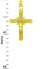 Yellow Gold Crucifix Pendant - The Laurel Crucifix