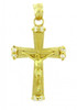 Yellow Gold Crucifix Pendant - The Sacred Crucifix