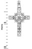 White Gold Crucifix Pendant - The Hope Crucifix