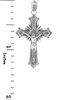 White Gold Crucifix Pendant - The Glory Crucifix