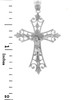 White Gold Crucifix Pendant - The Agape Crucifix