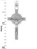 Sterling Silver Crucifix Pendant - The Star Crucifix