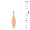 Rose Gold Hawaii Surfboard Pendant Necklace